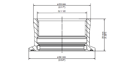 Переходник с резьбой G1½ для VEGAFLEX 80 и VEGAPULS 64 VEGA Влагомеры