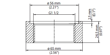 Резьба G1½ (DIN 3852-A) VEGA Перфорированный крепеж #1